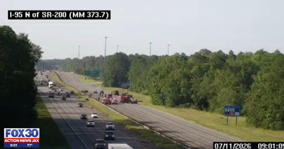 FHP: Two dead after wrong-way crash on I-95 in Nassau County