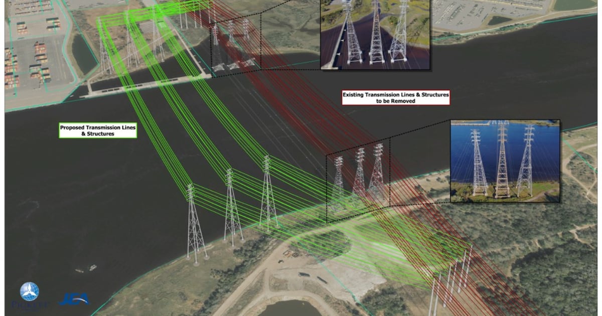 Helicopters to assist with JEA, JAXPORT power line project