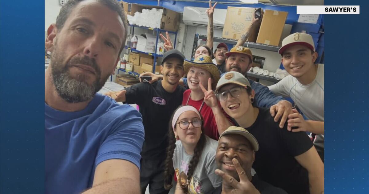 Adam Sandler visits popular New England ice cream shop after officiating Taylor Swift’s wedding – Boston 25 News