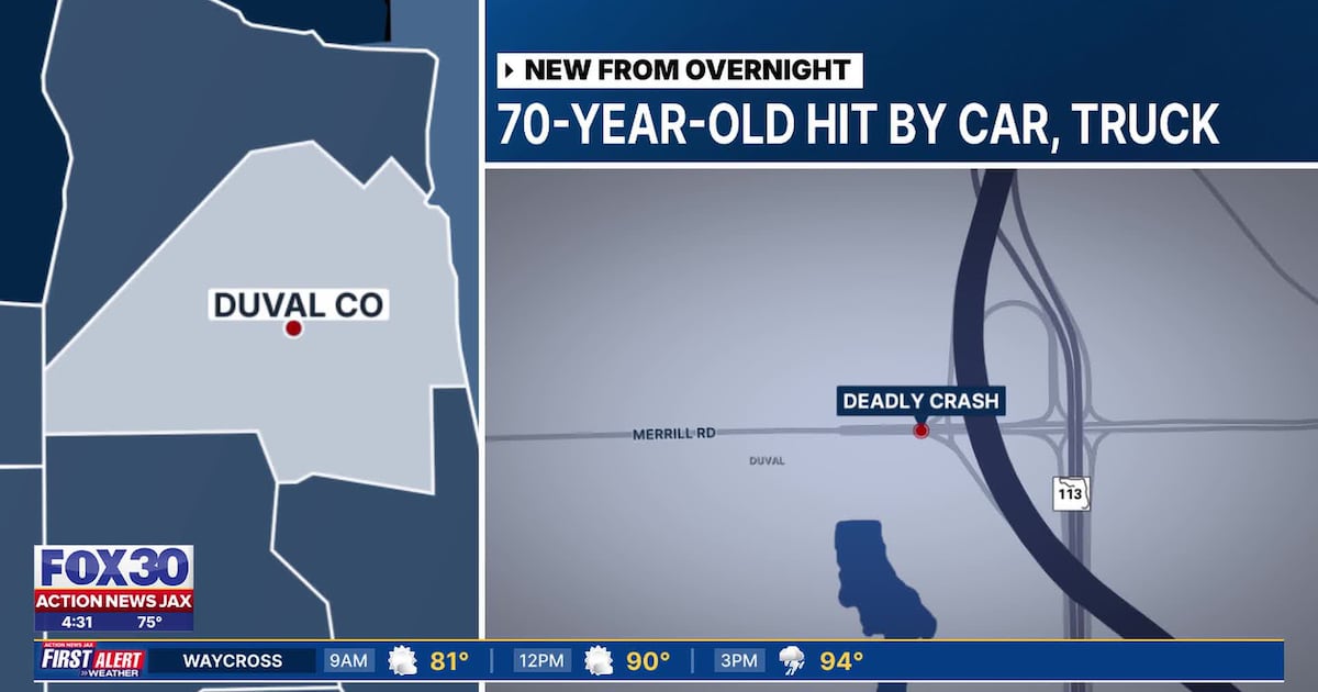 Man hit by car in Jacksonville, good Samaritan then runs him over while trying to help – Action News Jax