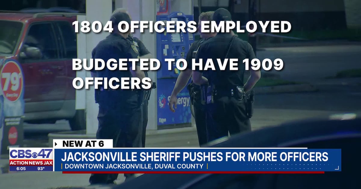 Number of JSO officers employed per 1000 residents is below national average, Sheriff says – Action News Jax