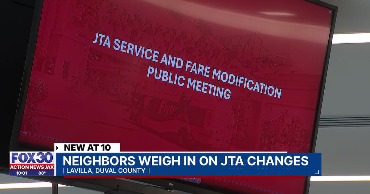 Neighbors speak up about proposed JTA fare and route changes