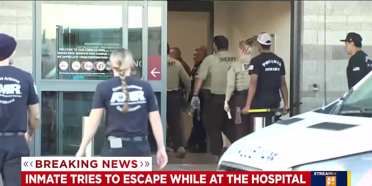Restroom ruse turns into bizarre Phoenix hospital escape attempt