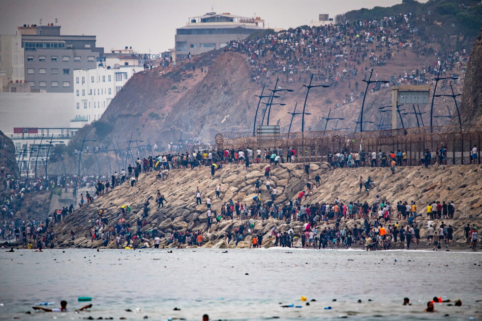 60,000 migrants crossed into Spanish territory of Ceuta
