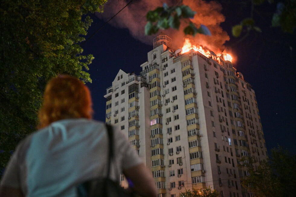 Russian attack kills at least 18 and causes damage across Kyiv