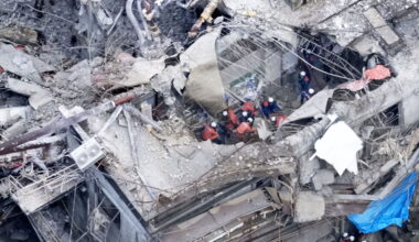 Rescuers search for survivors after a 7.1 quake kills 18 in southwestern Japan