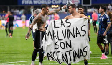 UK urges FIFA investigation of Argentina over Falklands banner