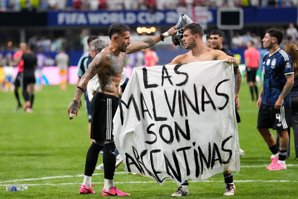 UK urges FIFA investigation of Argentina over Falklands banner