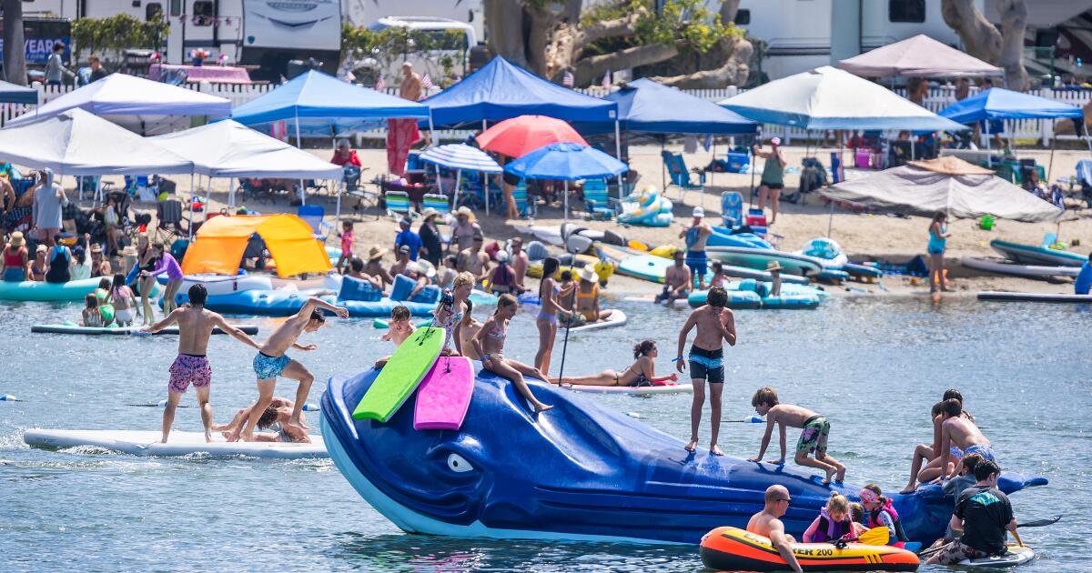 Orange County beach towns are cracking down on elaborate canopies