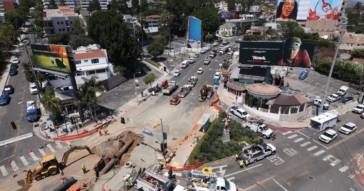 When will Sunset Boulevard reopen? Here's what we know about filling the massive hole