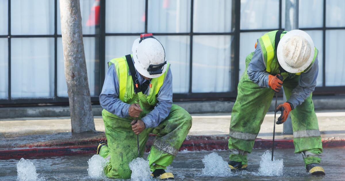 Repairs to Sunset Boulevard water line hit a snag with another leak