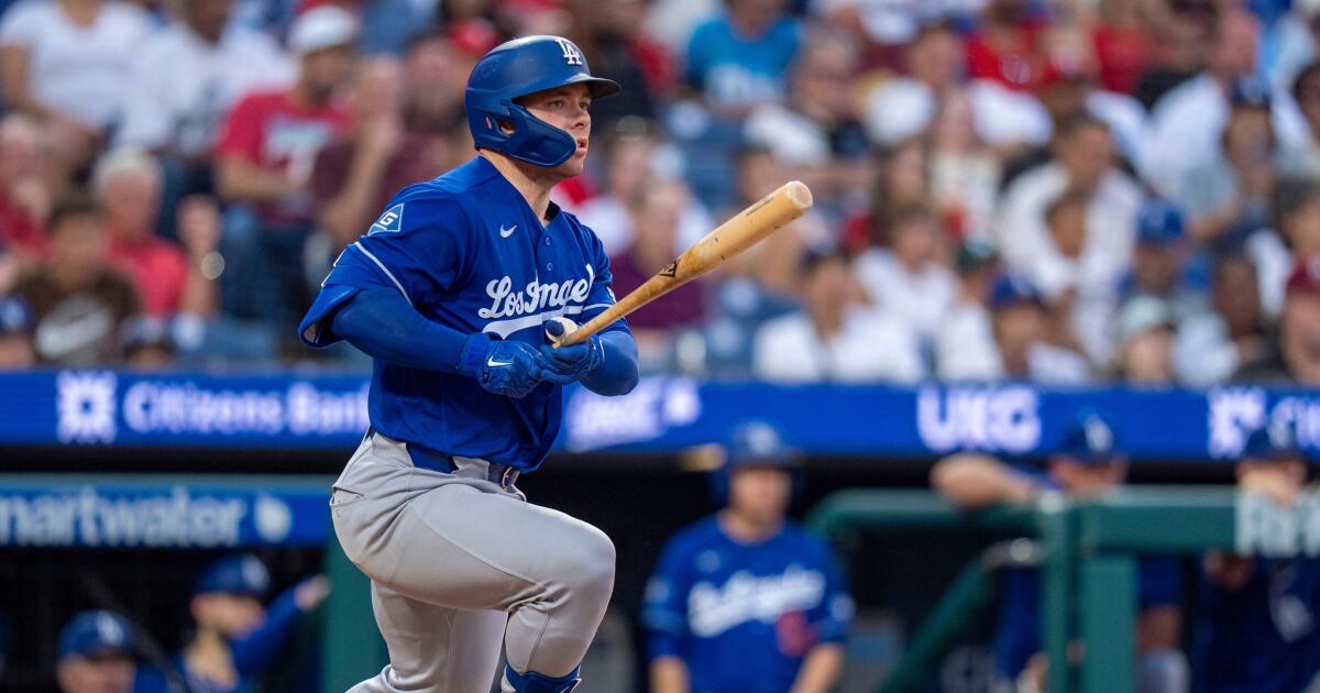 Dalton Rushing snapped out of a slump during Dodgers' win over Phillies