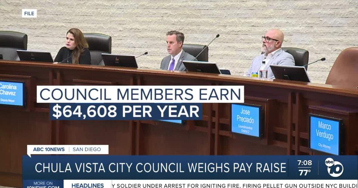 Chula Vista council weighs pay raise, extra term in charter vote