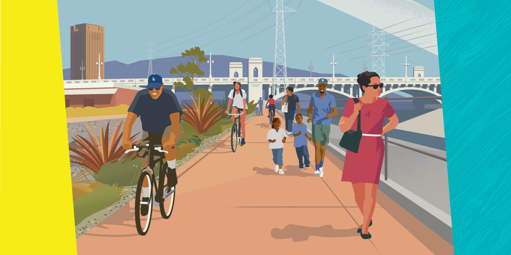 PeopleForBikes and Ride LA Together ride to rescue, as LA River bike path and LA28 projects rise in costs and complexity