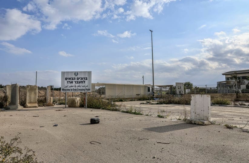 View of the Erez border crossing between Israel and Gaza, which has been closed since the October 7 massacre, on December 16, 2025.