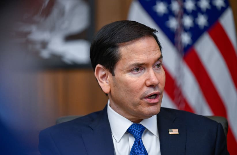 US Secretary of State Marco Rubio speaks during a cabinet meeting at Camp David in Thurmont, Maryland, US, July 31, 2026.