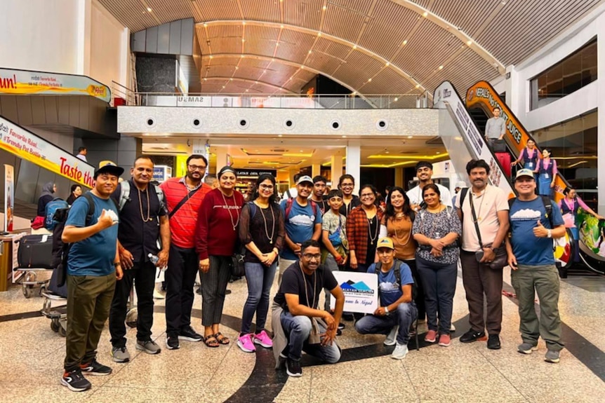 A tour group