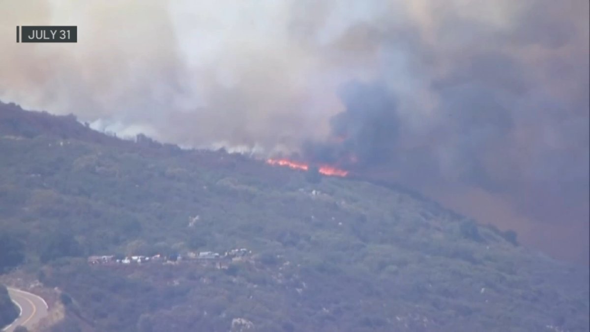 Crews reach 80% containment on Grade Fire that grew to 689 acres – NBC 7 San Diego