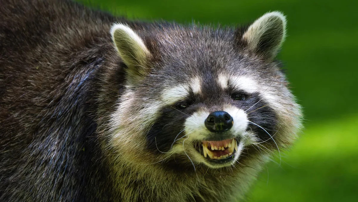 A raccoon charged from the shrubs at a New Jersey home, bit a man, and tested positive for rabies