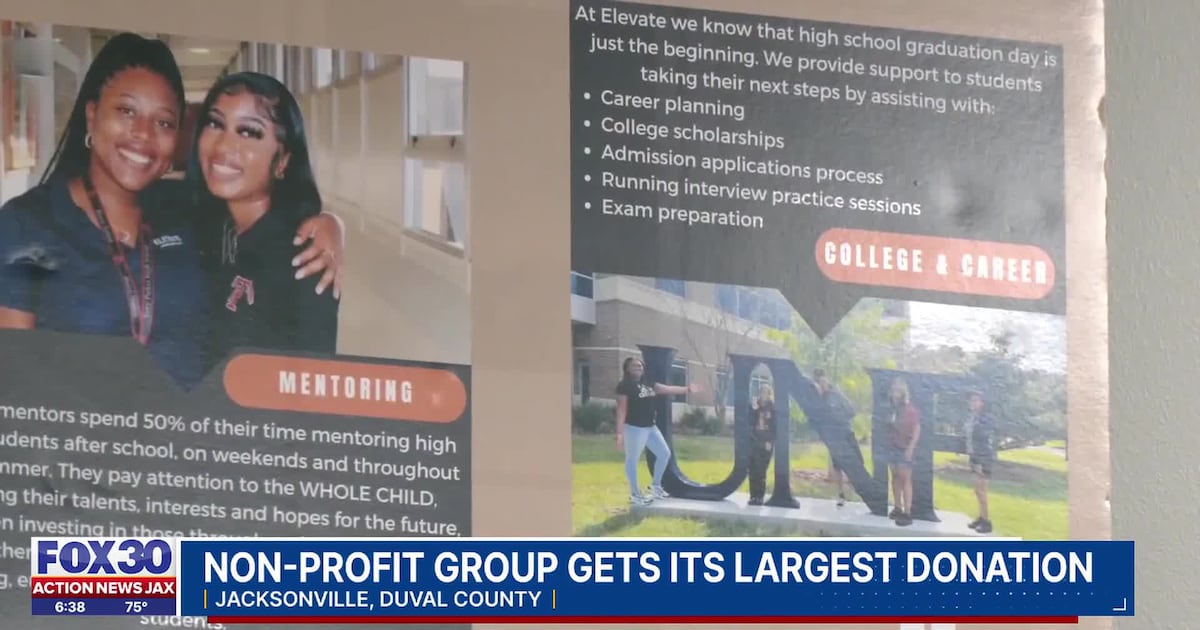 Elevate Jacksonville looks to expand after $1 million donation   – Action News Jax