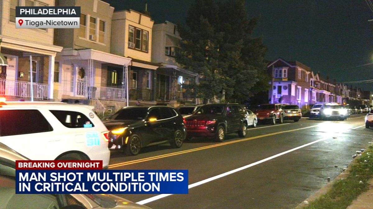 Man shot multiple times in Tioga-Nicetown section of Philadelphia