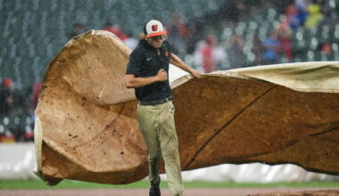 Phillies rout Orioles 8-0 in game called by rain after 5 1/2 innings