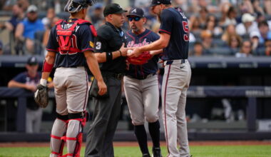 Braves ace Sale ejected before start of game against Yankees