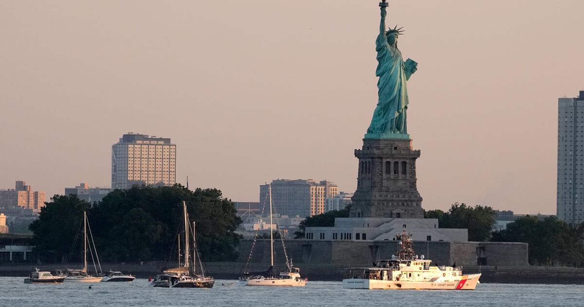 Boat capsizes in New York Harbor, killing woman and infant