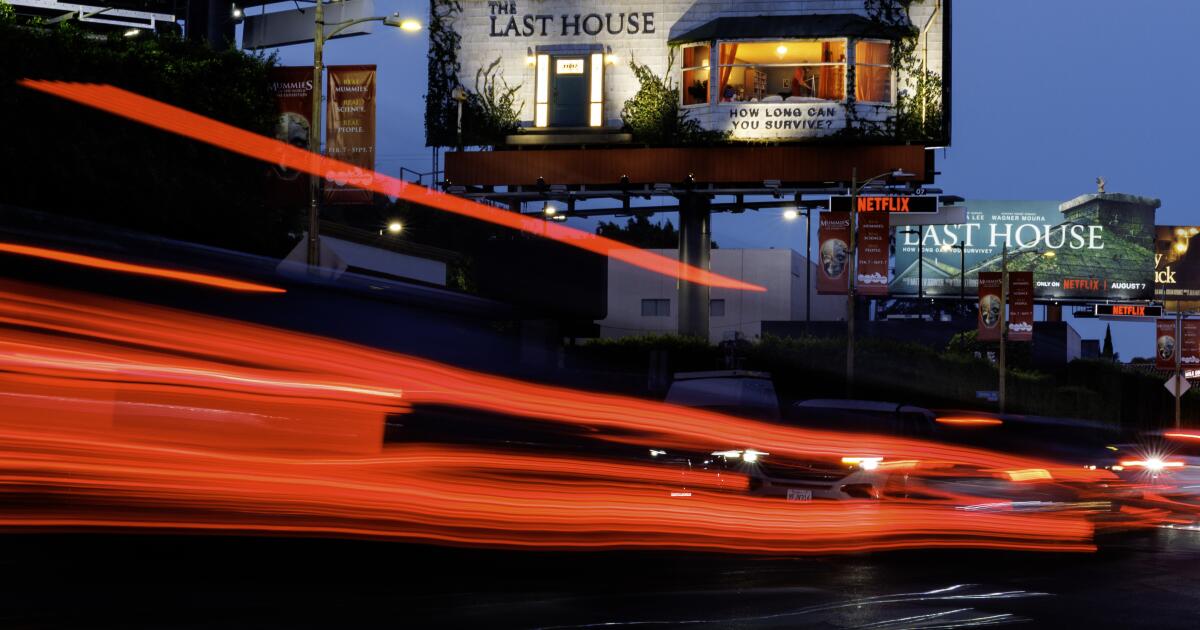 Man lives in Sunset Strip billboard apartment as part of Netflix stunt