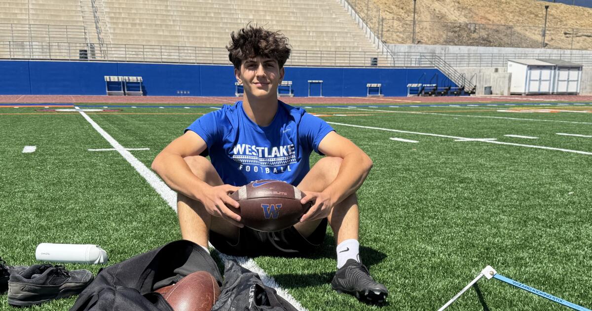 Westlake High kicker Gabriel Goroyan is ready for big moments
