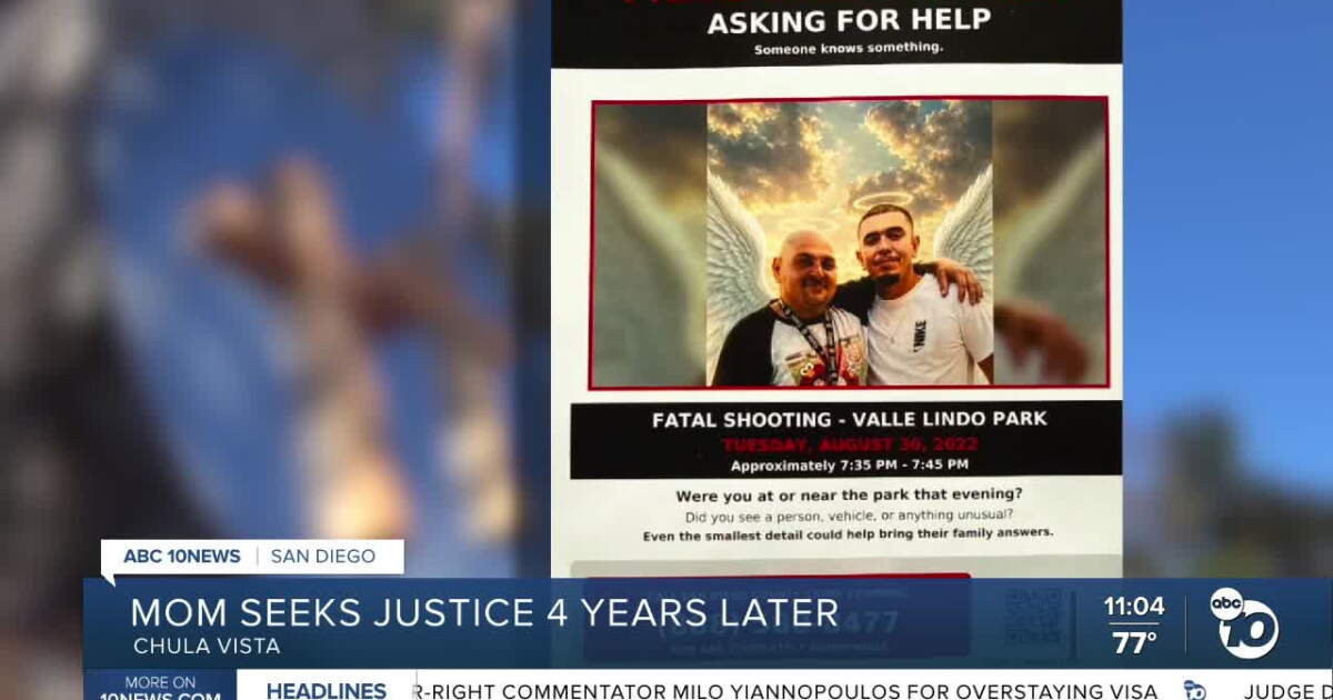 Four years after double homicide at Chula Vista park, mother seeks justice
