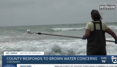 County addresses brown water at Coronado Beach