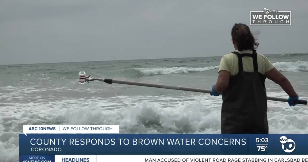 County addresses brown water at Coronado Beach