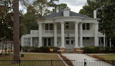 Raccoon family moves into 143-year-old Texas mansion