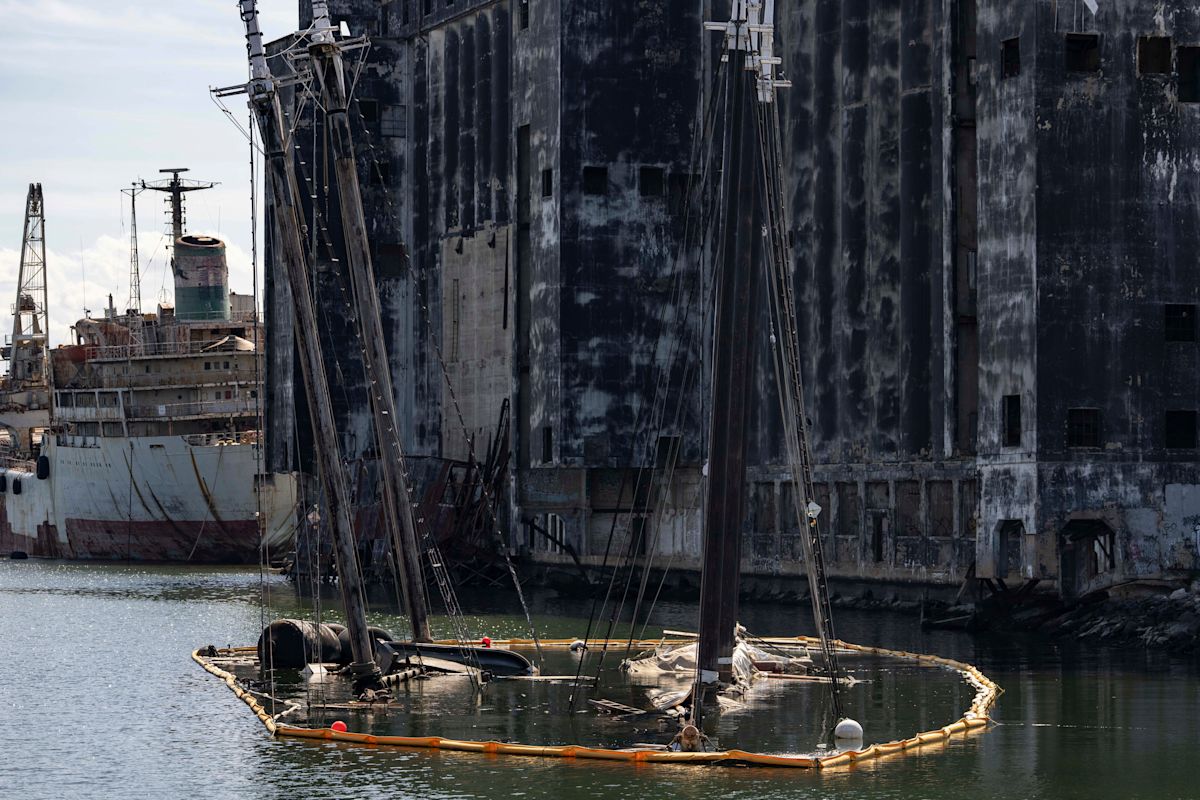 Schooners that graced a Maine-themed quarter or hosted Cousteau rest at the bottom of a NYC canal