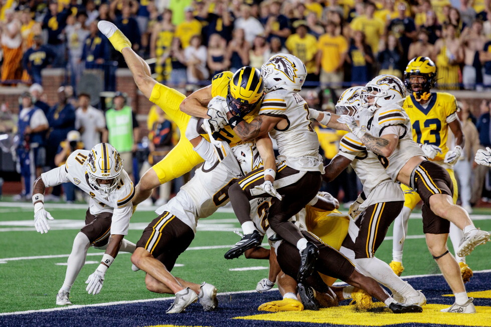 No. 16 Michigan catches second-chance Hail Mary, survives scare vs WMU