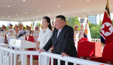 Kim and his daughter tour North Korea's new naval destroyer