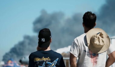 Greek air force jet crashes at annual aerial show, kills 2 pilots and starts fire