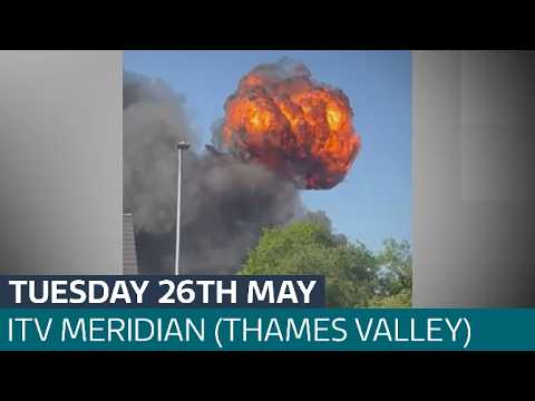 People forced to leave homes after fire at paint factory | ITV Meridian (Thames)
