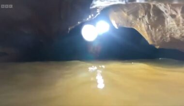 Rescuers race to free five people trapped in flooded cave in Laos | BBC News