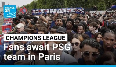 PSG fans await Champions League trophy celebration in Paris • FRANCE 24 English