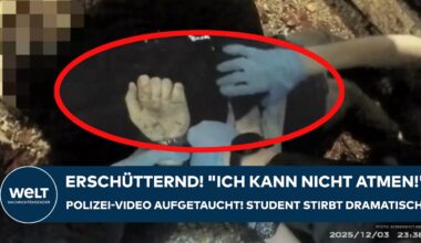 HENRY NOWAK: Erschütternd! "Kann nicht atmen!" Polizei-Video aufgetaucht! Student stirbt dramatisch!