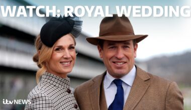 The royals come together to celebrate the wedding of the Princess Royal's son - WATCH ITV News LIVE