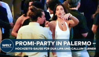 PALERMO IM VIP-FIEBER: Dua Lipa und Callum Turner feiern ihre Luxushochzeit mit über 200 Promigästen