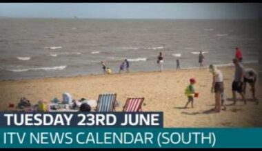 Public health warnings over rising temperatures | ITV News Calendar (South)
