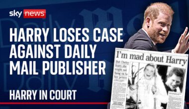 Prince Harry loses legal battle with Daily Mail publisher