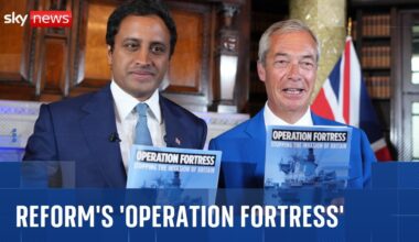Reform UK unveils 'Operation Fortress' to stop Channel crossings