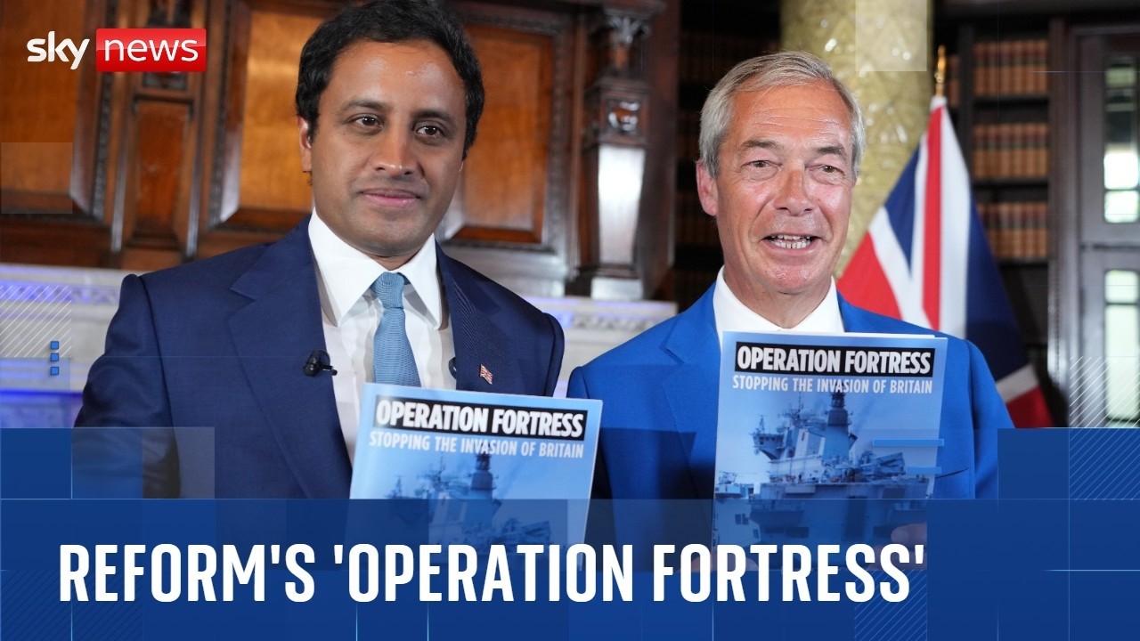 Reform UK unveils 'Operation Fortress' to stop Channel crossings