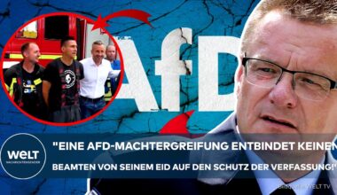 AFD VOR DER MACHT: Feuerwehr posiert am Wahlkampfstand! Streit über staatliche Neutralität entbrennt