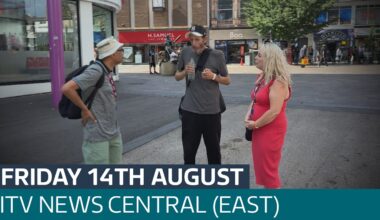 The people on Leicester's streets facing the worst of the heatwave I TV News Central (East)